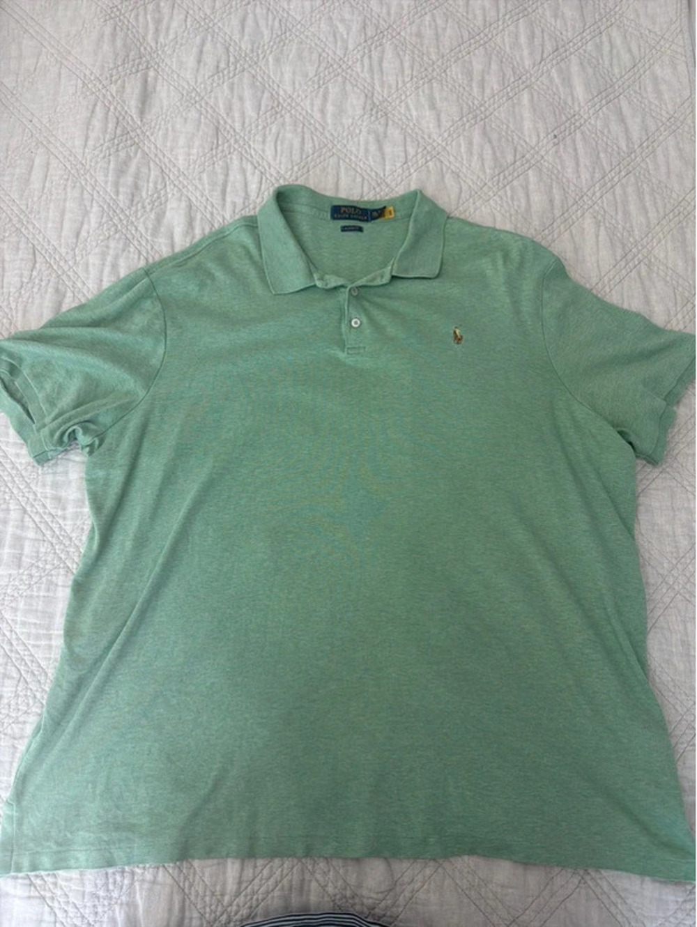 Polo Ralph Lauren Men’s XXL Classic Fit Polo Shirt Mint Green Pony Logo